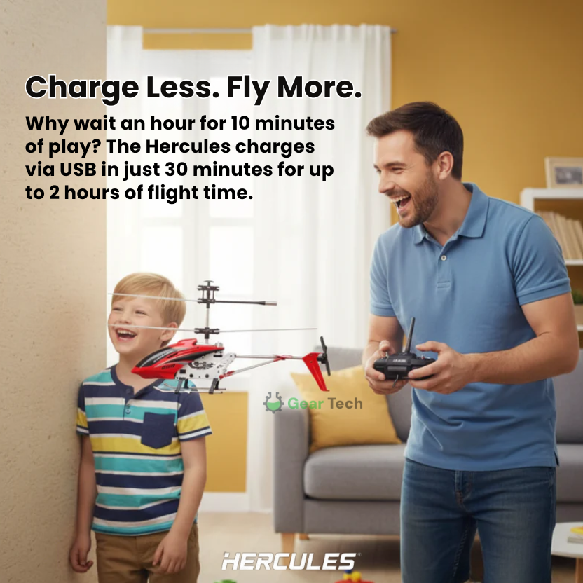 Remote Control Helicopter with Coaxial Rotors Metal Frame and Crash-Resistant Design - Image 5