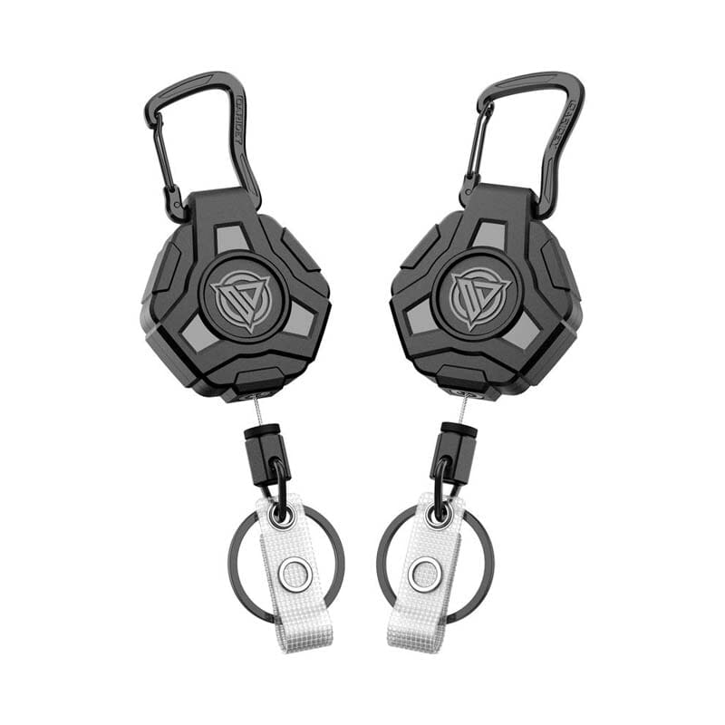 Retractable Badge Reels with Carabiner Keychain and Heavy Duty Steel Wire Cord - Image 14