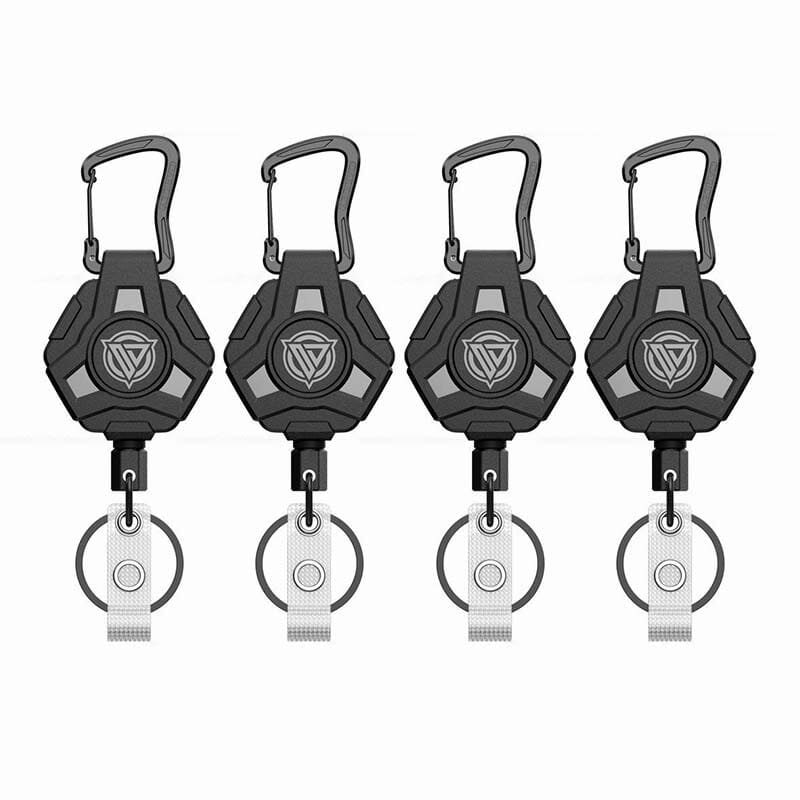 Retractable Badge Reels with Carabiner Keychain and Heavy Duty Steel Wire Cord - Image 15