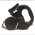 Retractable Dog Leash with Flashlight and Bag Dispenser 360 Swivel Dual Pet Lead - Image 2