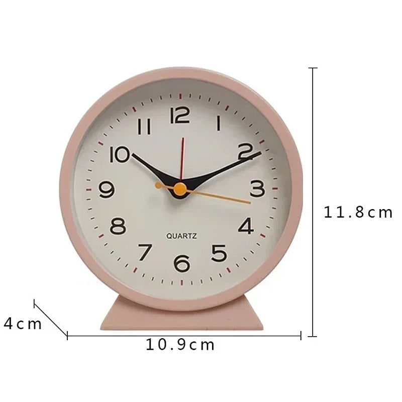 Retro Analog Alarm Clock with Backlight Silent Battery Operated Non-Ticking Quartz - Image 17