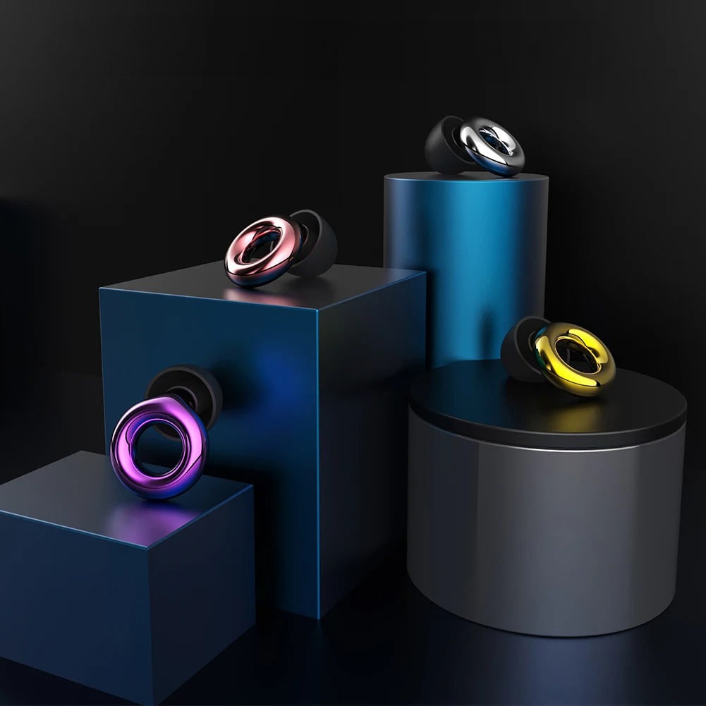 Reusable Noise-Reducing Silicone Earplugs with Storage Case - Image 2