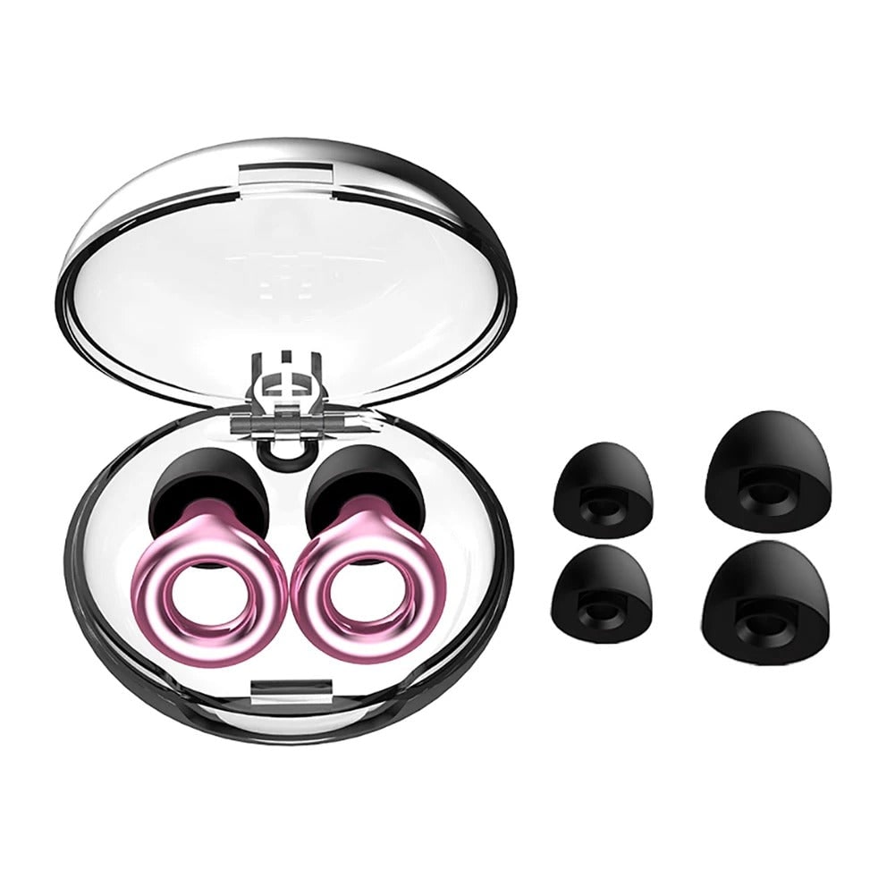 Reusable Noise-Reducing Silicone Earplugs with Storage Case - Image 5