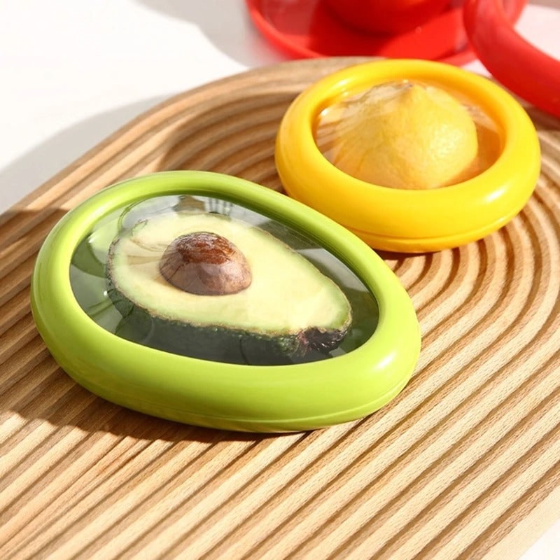 Reusable Silicone Food Savers for Cut Fruit and Vegetables - Image 2