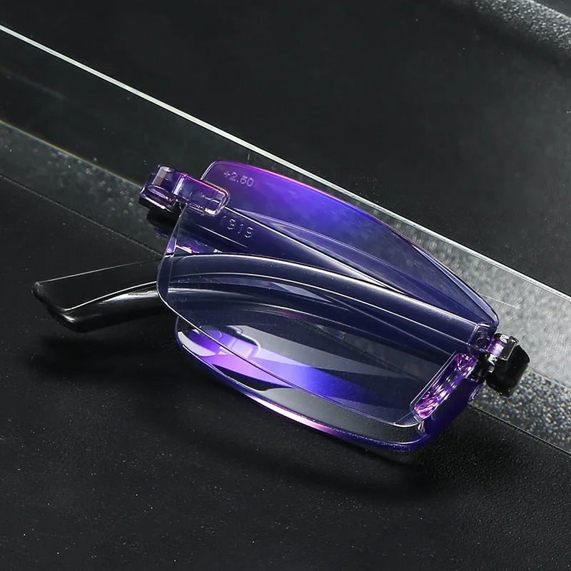 Rimless Blue Light Blocking Reading Glasses with Lightweight Flexible Design - Image 6