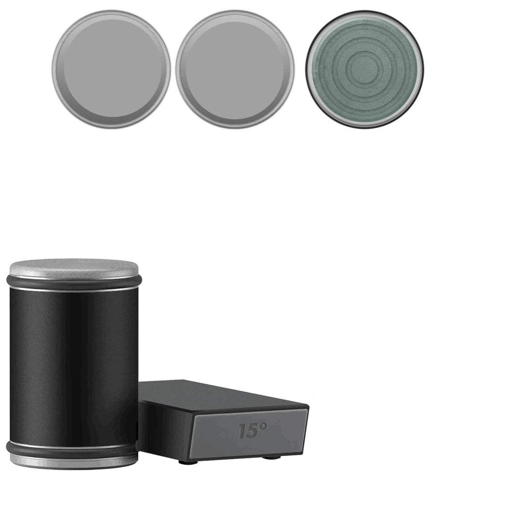 Zaawansowana ostrzałka do noży z rolką i zestawem magnetycznym