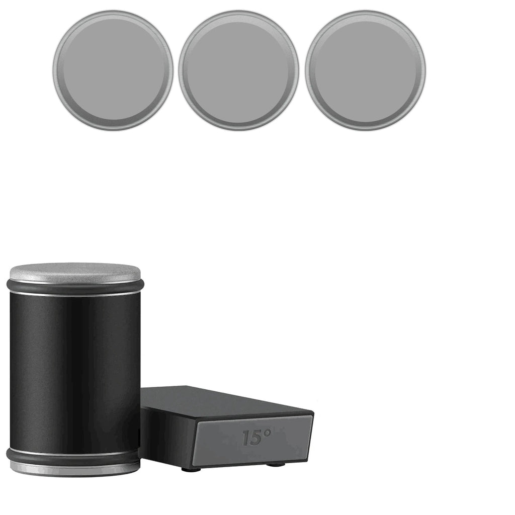 Zaawansowana ostrzałka do noży z rolką i zestawem magnetycznym