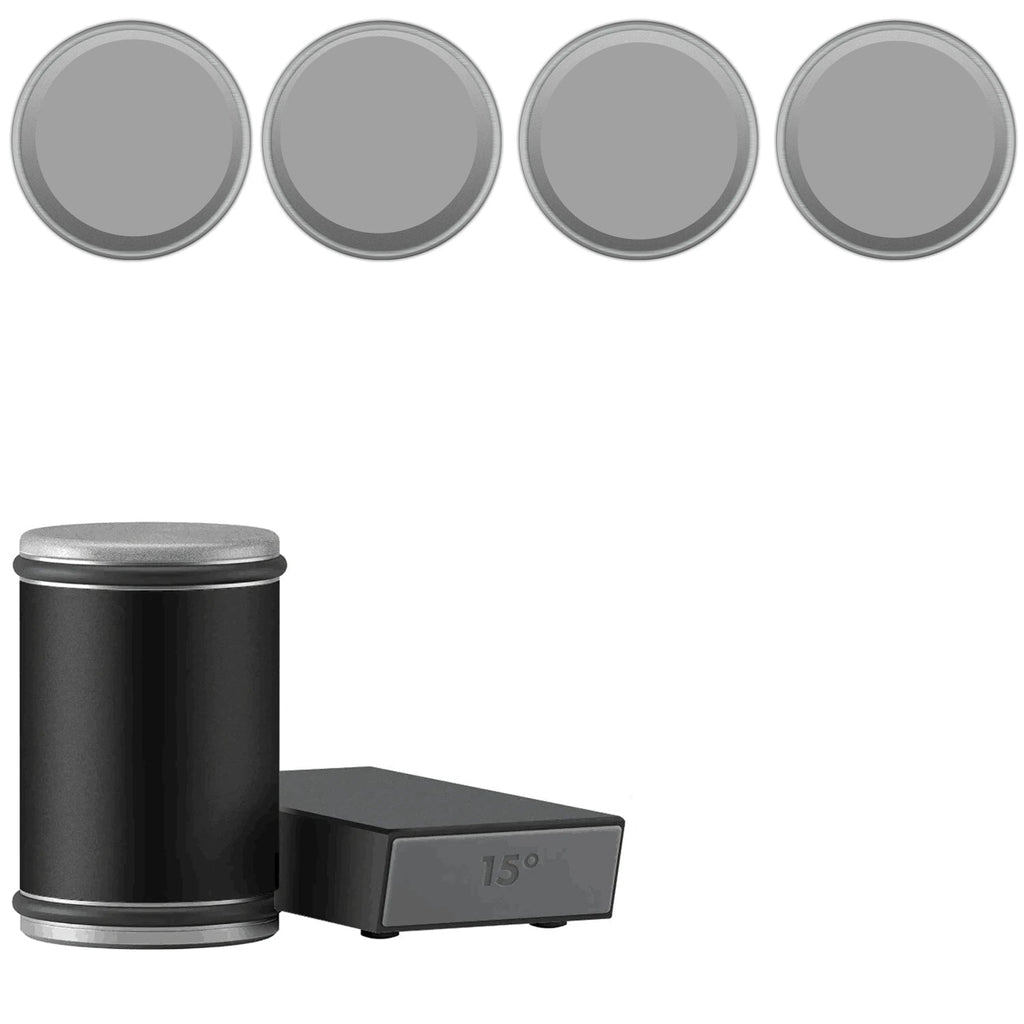 Zaawansowana ostrzałka do noży z rolką i zestawem magnetycznym