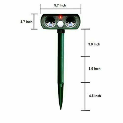 Zaawansowany zewnątrz solarny odstraszacz ruchu zwierząt