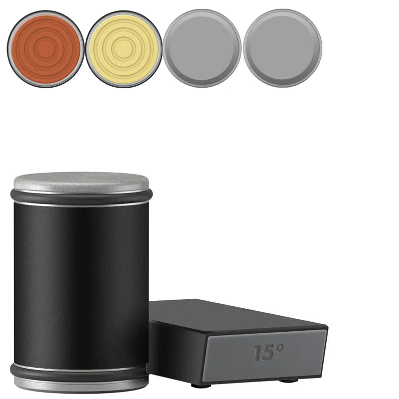 Zaawansowana ostrzałka do noży z rolką i zestawem magnetycznym