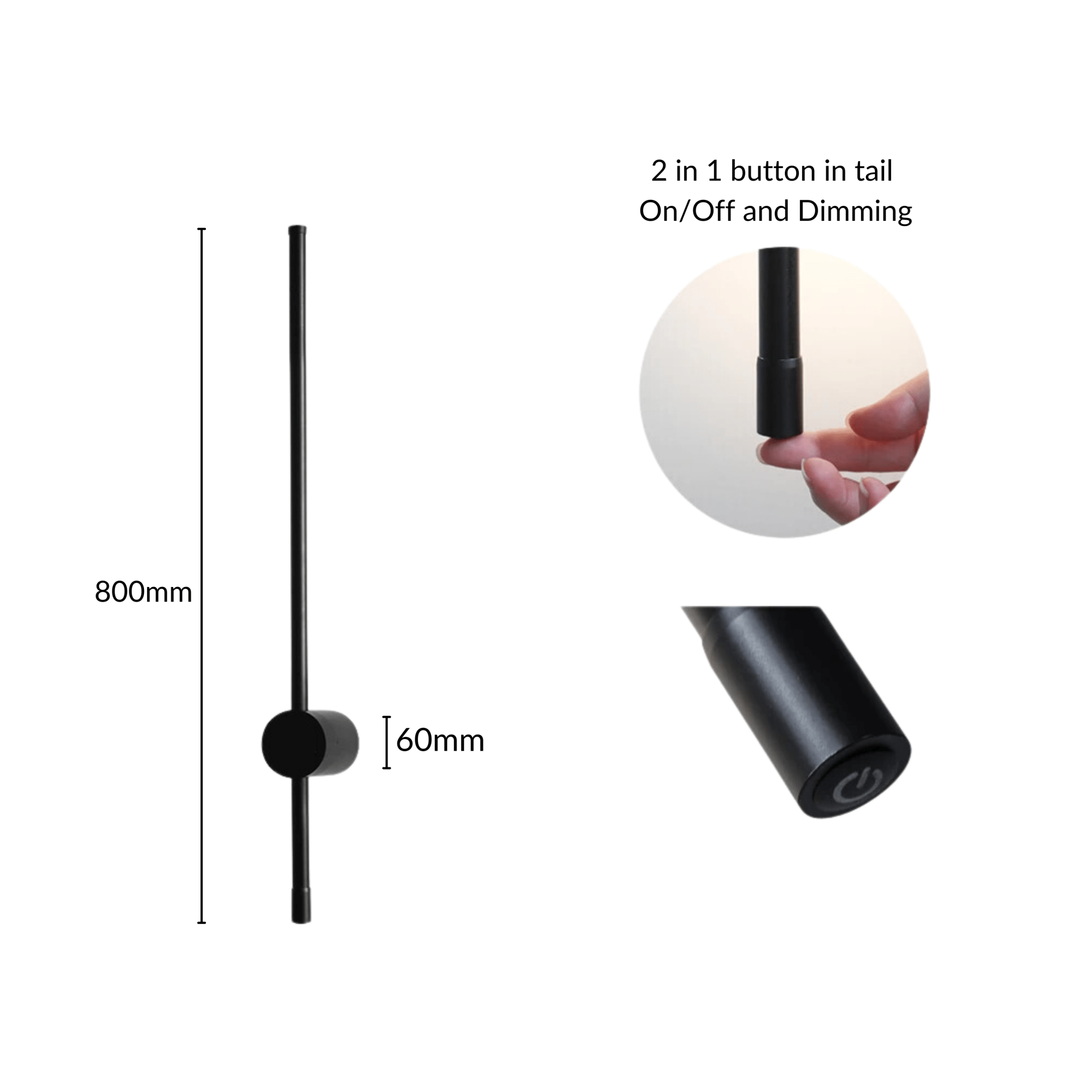 Minimalistyczna Nowoczesna lampa ścienna do wnętrz