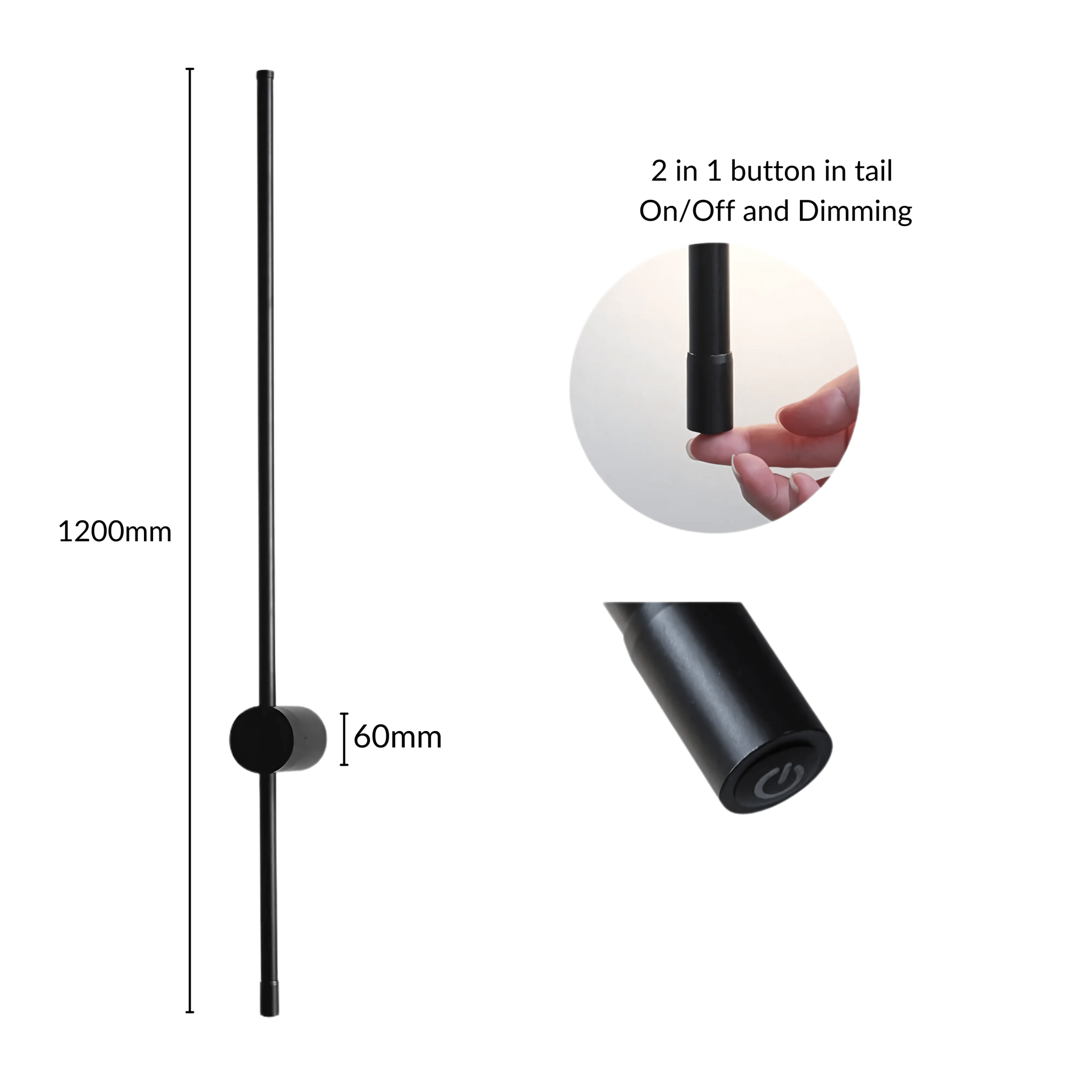 Minimalistyczna Nowoczesna lampa ścienna do wnętrz