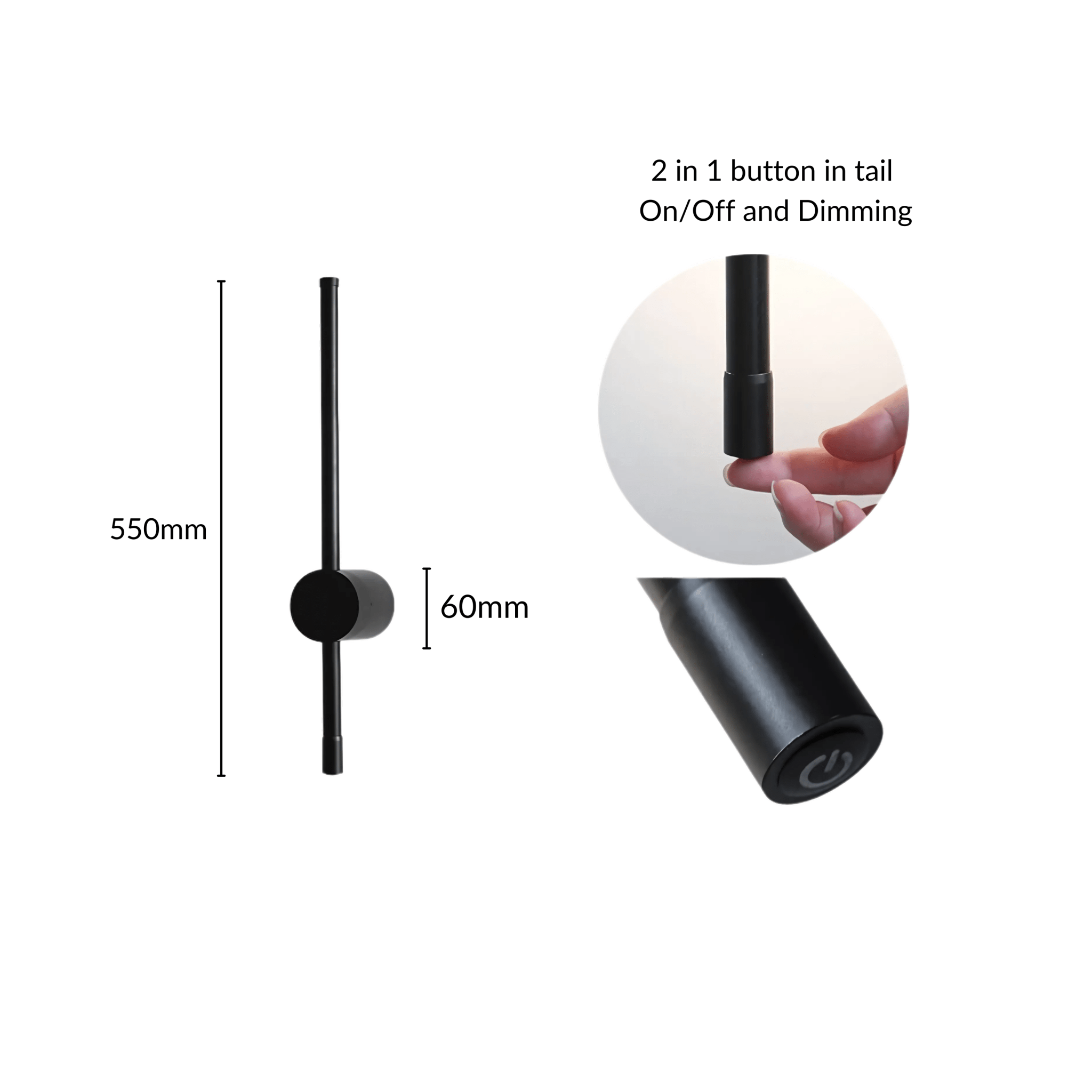 Minimalistyczna Nowoczesna lampa ścienna do wnętrz