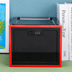 Bezpieczny pojemnik do przechowywania z zamykaną pokrywą