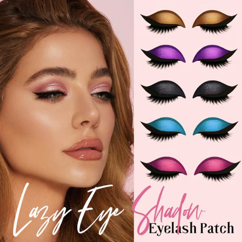 Self Adhesive Fake Eyelashes with Winged Eyeliner and Glitter Eyeshadow Stickers - Image 14