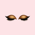 Self Adhesive Fake Eyelashes with Winged Eyeliner and Glitter Eyeshadow Stickers - Image 6