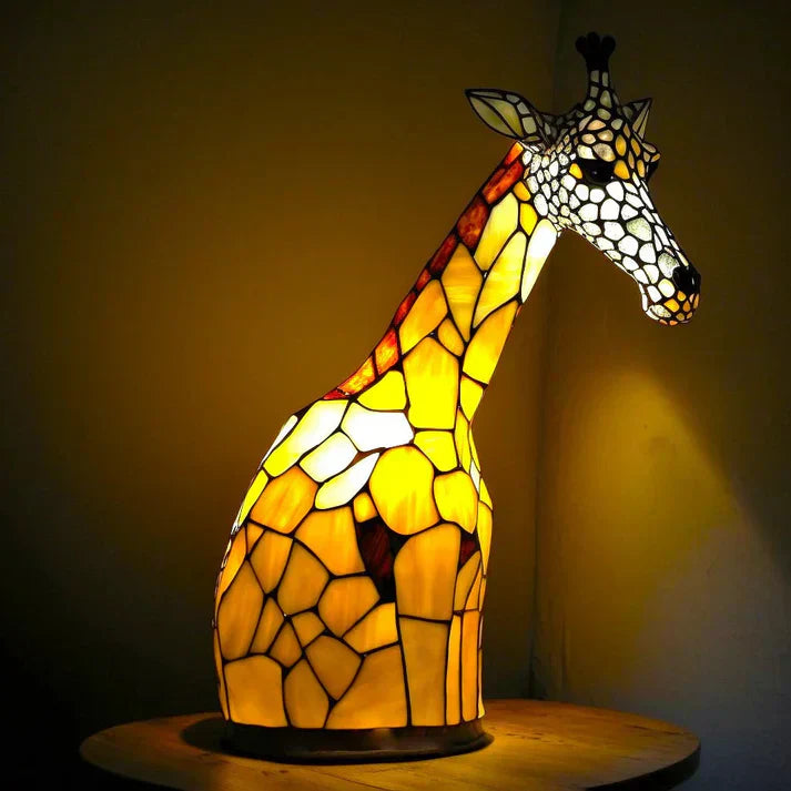Kolorowa Lampa Stołowa Nocna z Motywem Zwierząt Dekoracyjny Akcent