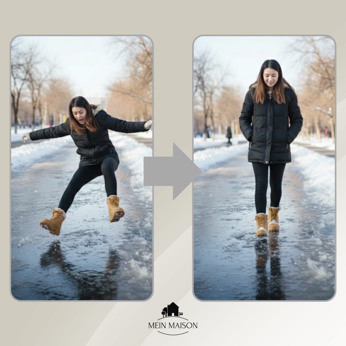 Shoes with Ice Cleats Slip-On Design with Metal Spikes for Winter Traction - Image 5