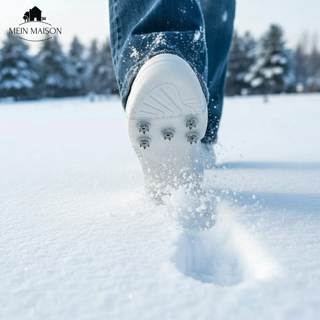 Shoes with Ice Cleats Slip-On Design with Metal Spikes for Winter Traction - Image 6