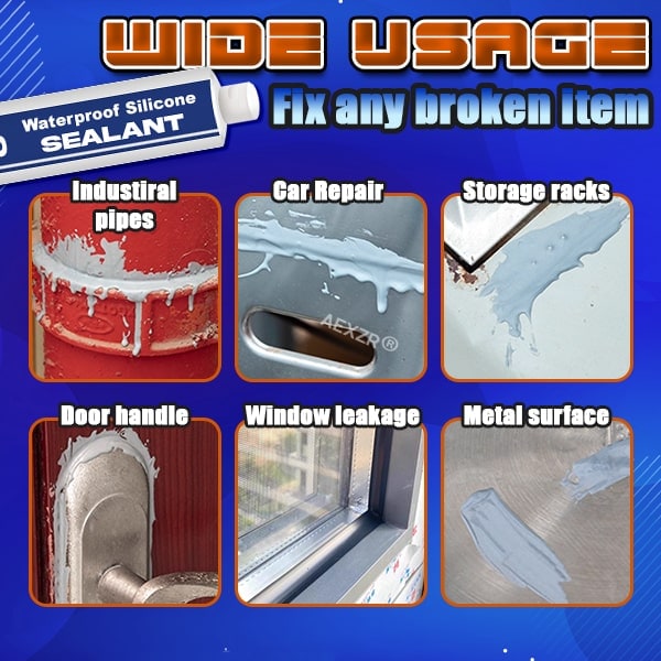 Silicone Sealant Waterproof Flexible Caulk for Windows Pipes and Joints - Image 3