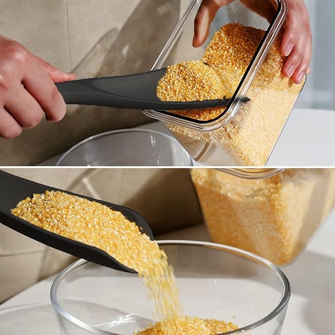 Silicone Spatula Spoon with Wooden Handle and Heat Resistant Tool Rest - Image 12