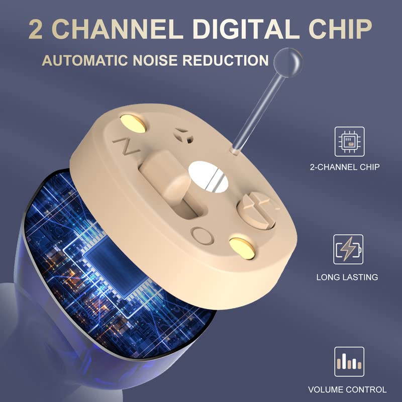 Aparaty słuchowe Bluetooth z redukcją szumów i akumulatorem – łatwe w użyciu