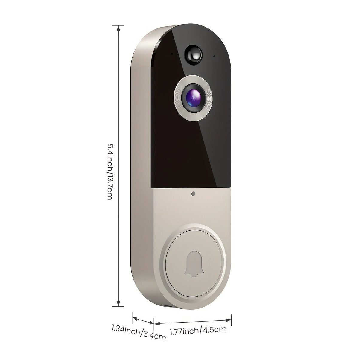 Smart Video Doorbell with 1080p Camera and WIFI Connectivity for Home Security - Image 1