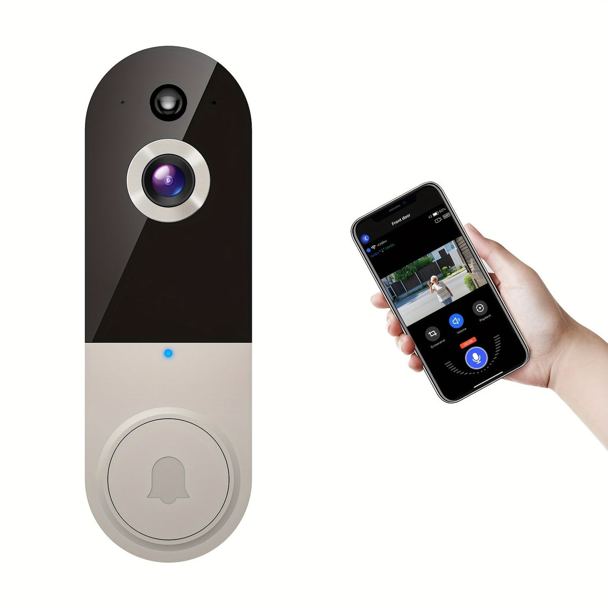 Smart Video Doorbell with 1080p Camera and WIFI Connectivity for Home Security - Image 4