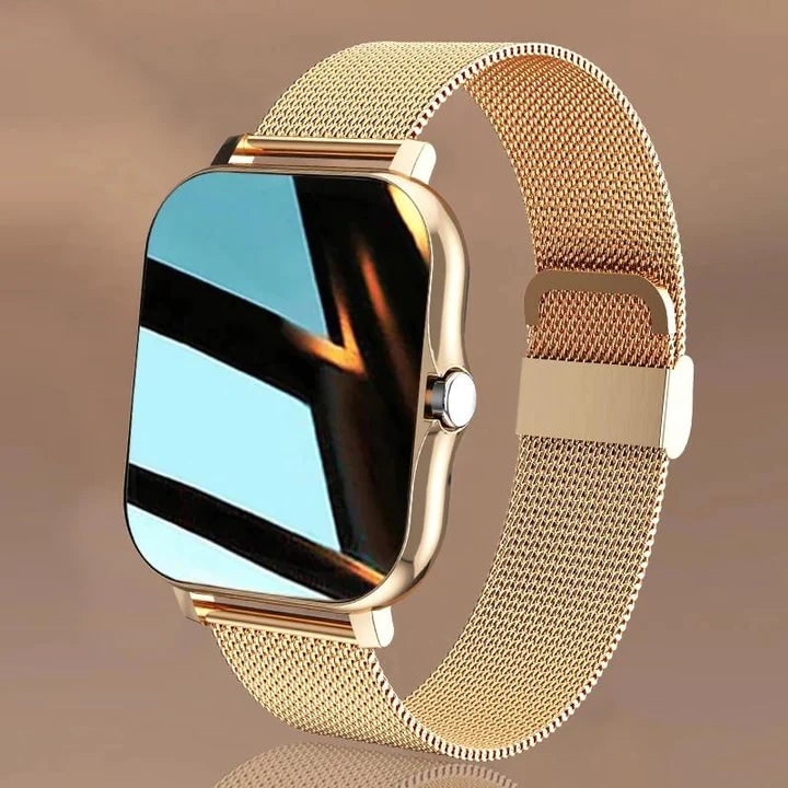 Smartwatch Damski Zegarek na Bransolecie Mesh z Ekranem Dotykowym Pomiarem Ciśnienia - Image 10