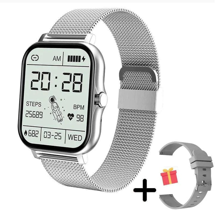 Smartwatch Damski Zegarek na Bransolecie Mesh z Ekranem Dotykowym Pomiarem Ciśnienia - Image 5