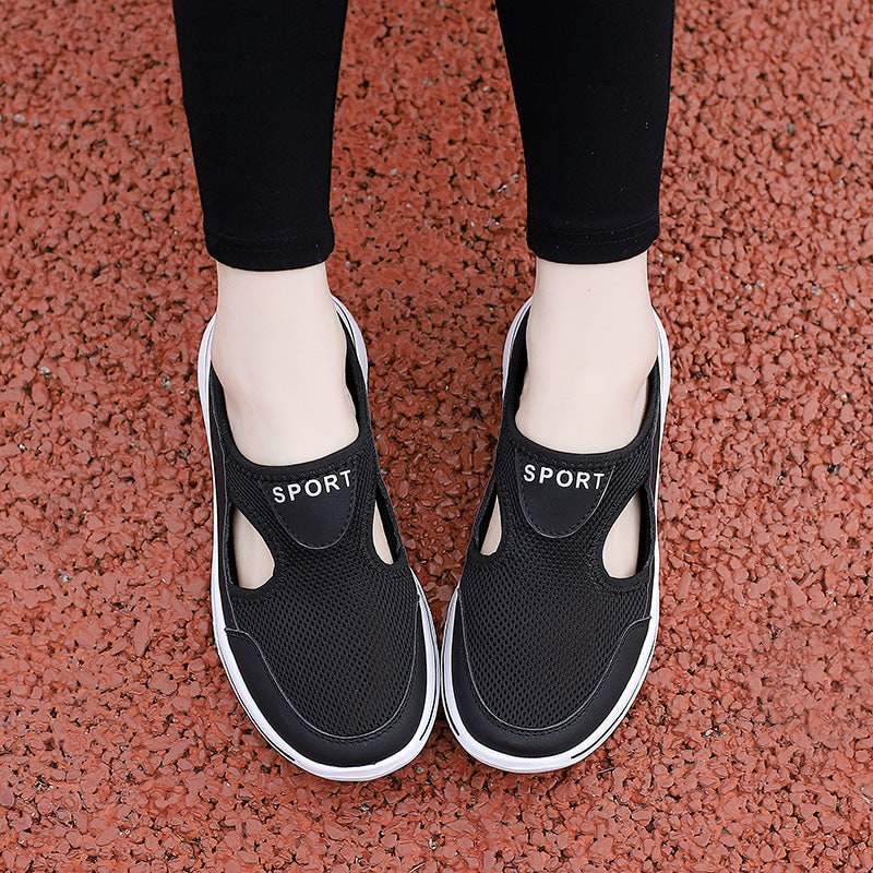 Sneaker Loafers with Breathable Mesh Backless Slip-On Design and Non-Slip Sole - Image 11