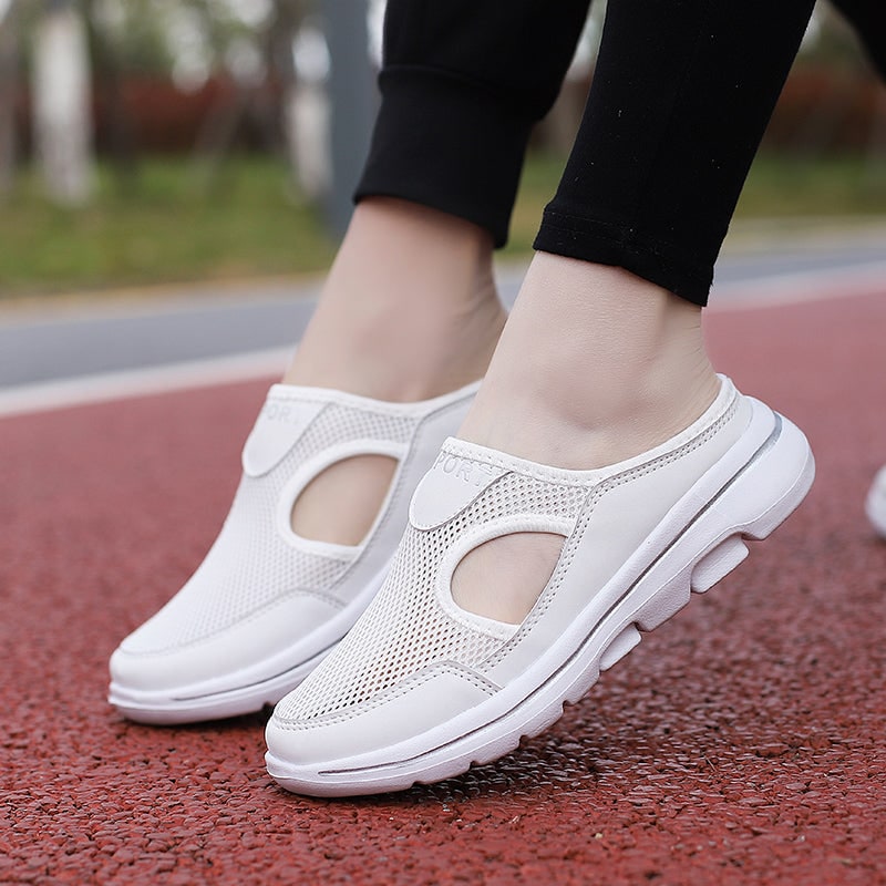 Sneaker Loafers with Breathable Mesh Backless Slip-On Design and Non-Slip Sole - Image 12
