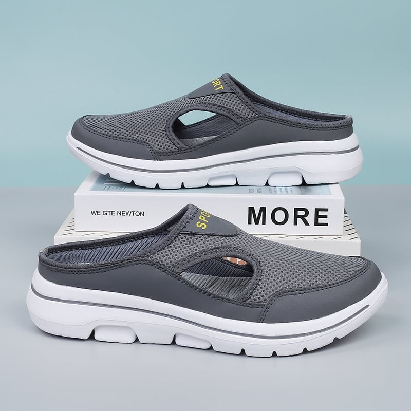 Sneaker Loafers with Breathable Mesh Backless Slip-On Design and Non-Slip Sole - Image 2