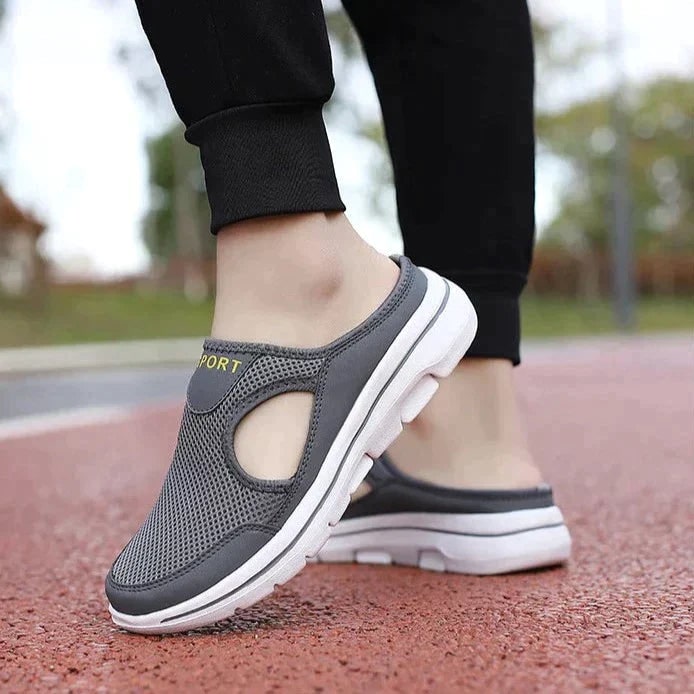 Sneaker Loafers with Breathable Mesh Backless Slip-On Design and Non-Slip Sole - Image 5