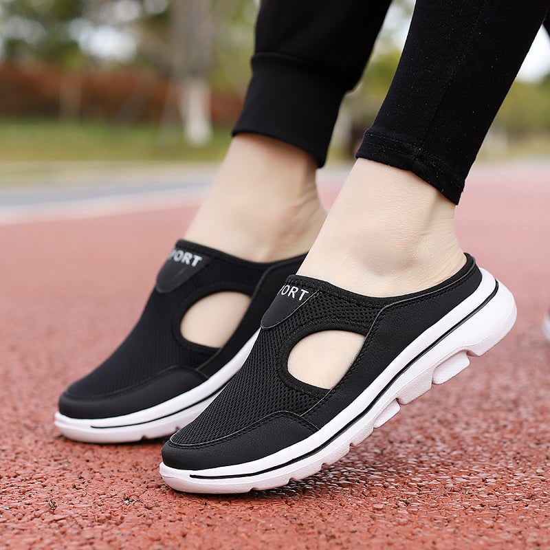Sneaker Loafers with Breathable Mesh Backless Slip-On Design and Non-Slip Sole - Image 6