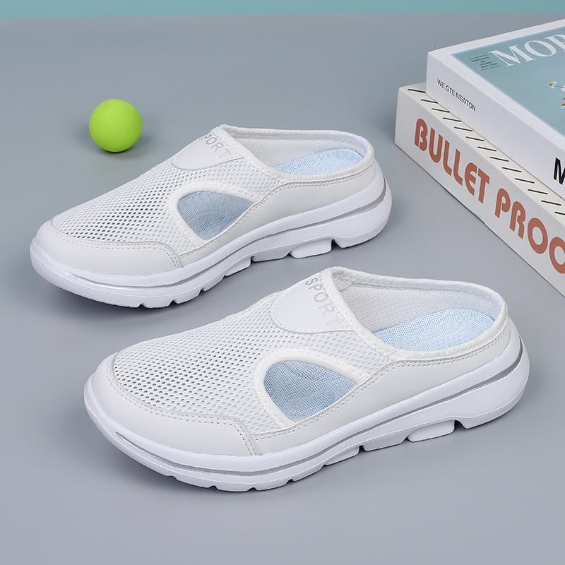 Sneaker Loafers with Breathable Mesh Backless Slip-On Design and Non-Slip Sole - Image 7