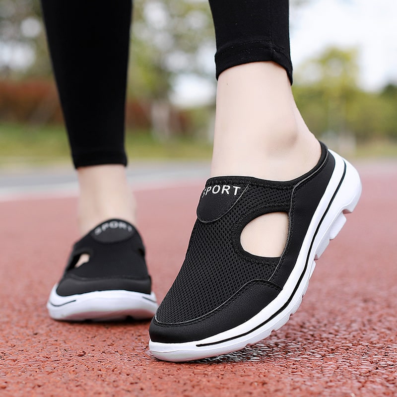 Sneaker Loafers with Breathable Mesh Backless Slip-On Design and Non-Slip Sole - Image 8