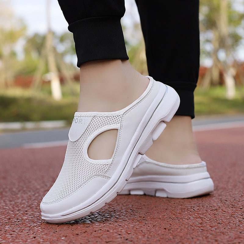 Sneaker Loafers with Breathable Mesh Backless Slip-On Design and Non-Slip Sole - Image 9