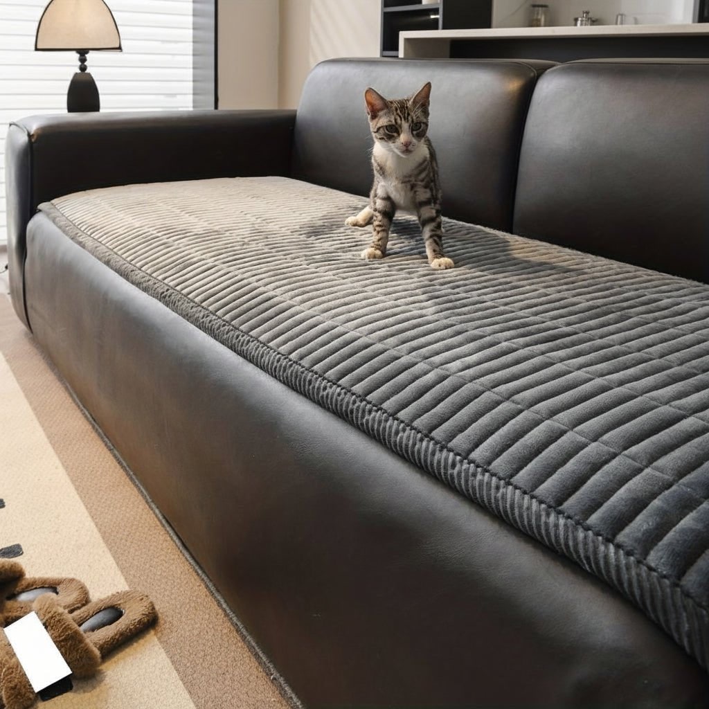 Sofa Cover Quilted Microfiber Furniture Protector Slipcover Non Slip - Image 5