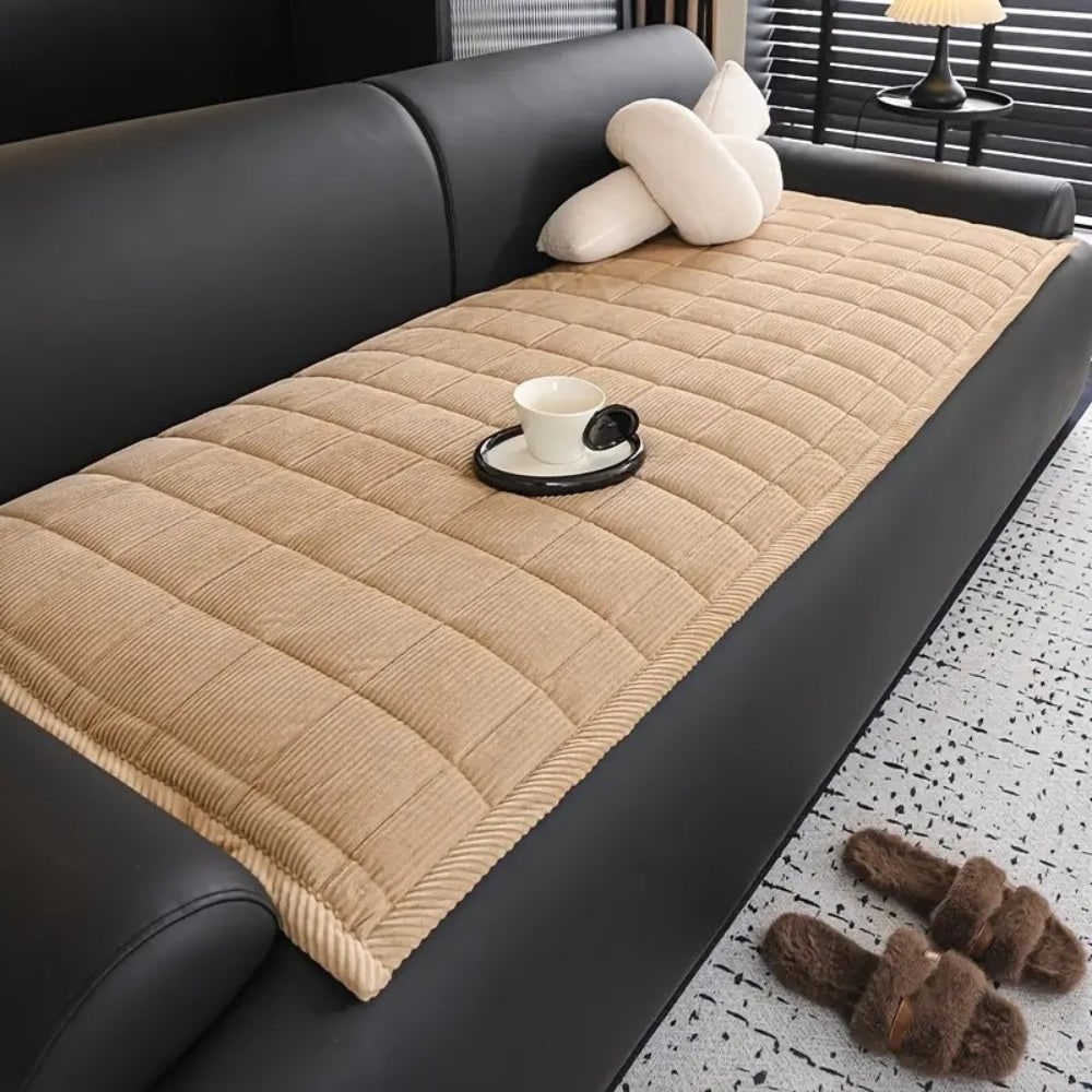 Sofa Cover with Quilted Texture Non-Slip Pet Protection and Washable Microfiber - Image 5