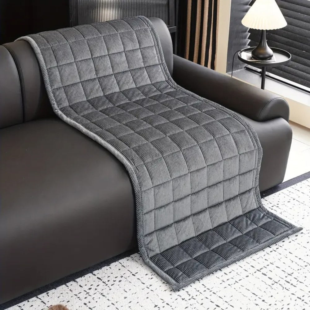 Sofa Cover with Quilted Texture Non-Slip Pet Protection and Washable Microfiber - Image 8