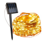 Dekoracyjne wróżkowy sznur solarne lampki LED zewnętrzne