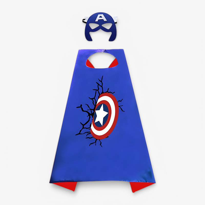 Kreatywny kolorowy zestaw kostiumu Marvel superbohatera