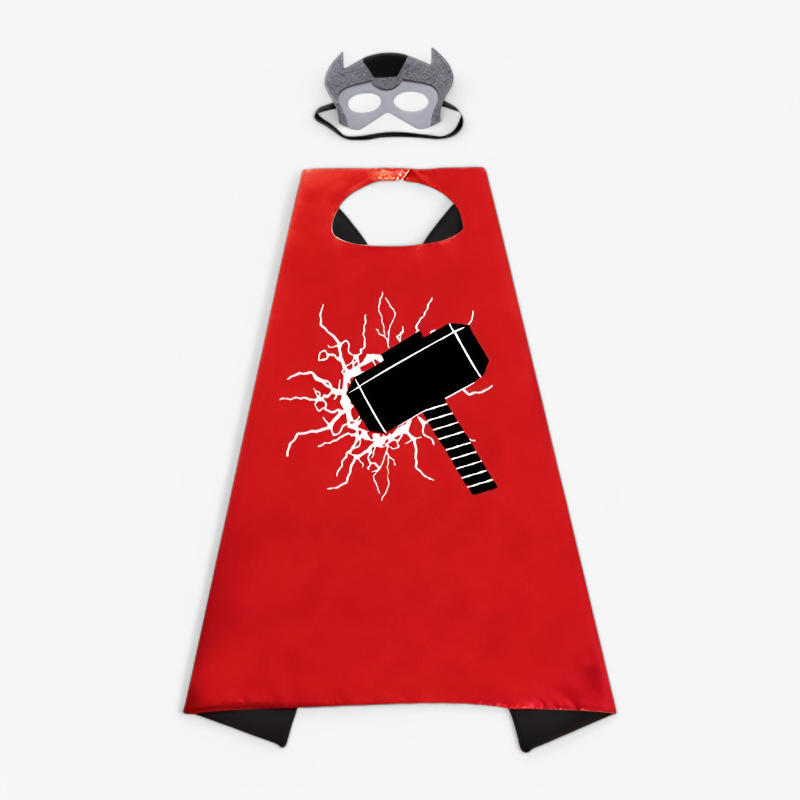 Kreatywny kolorowy zestaw kostiumu Marvel superbohatera