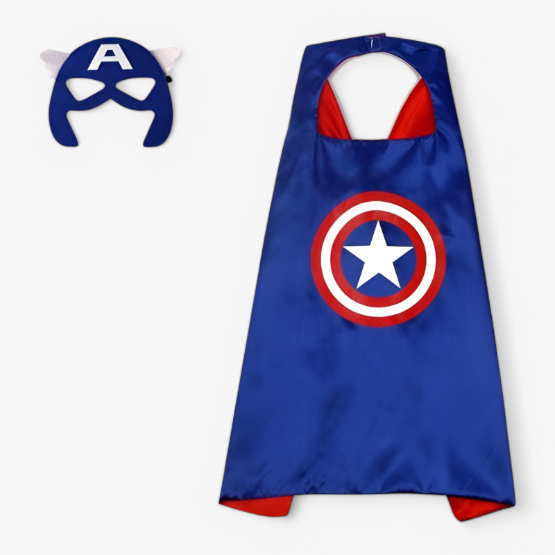 Kreatywny kolorowy zestaw kostiumu Marvel superbohatera