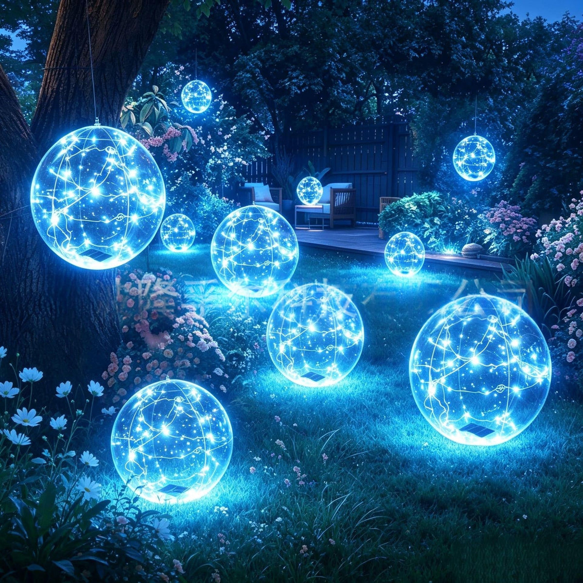 Swimming Pool Lights LED with Floating Solar Design and Inflatable Sphere - Image 10