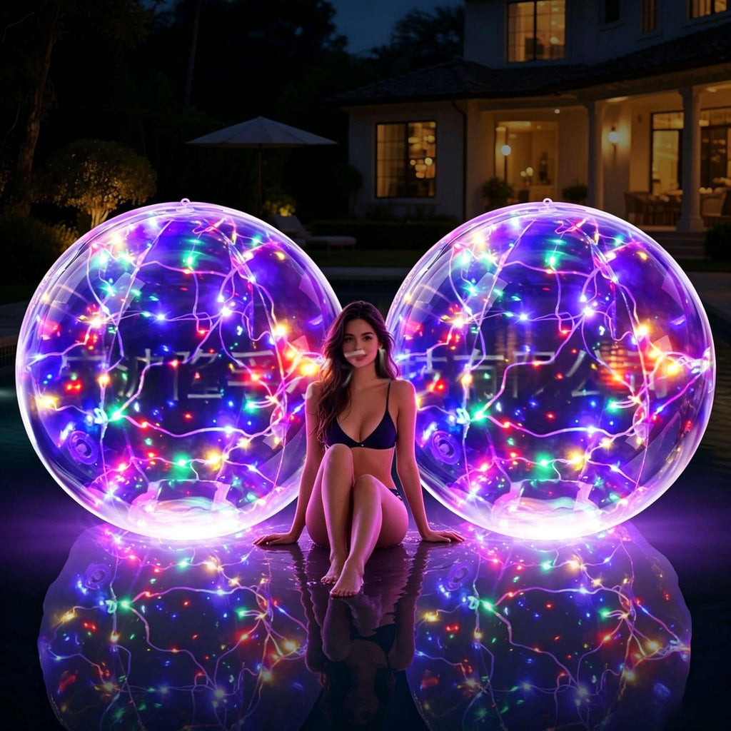 Swimming Pool Lights LED with Floating Solar Design and Inflatable Sphere - Image 6