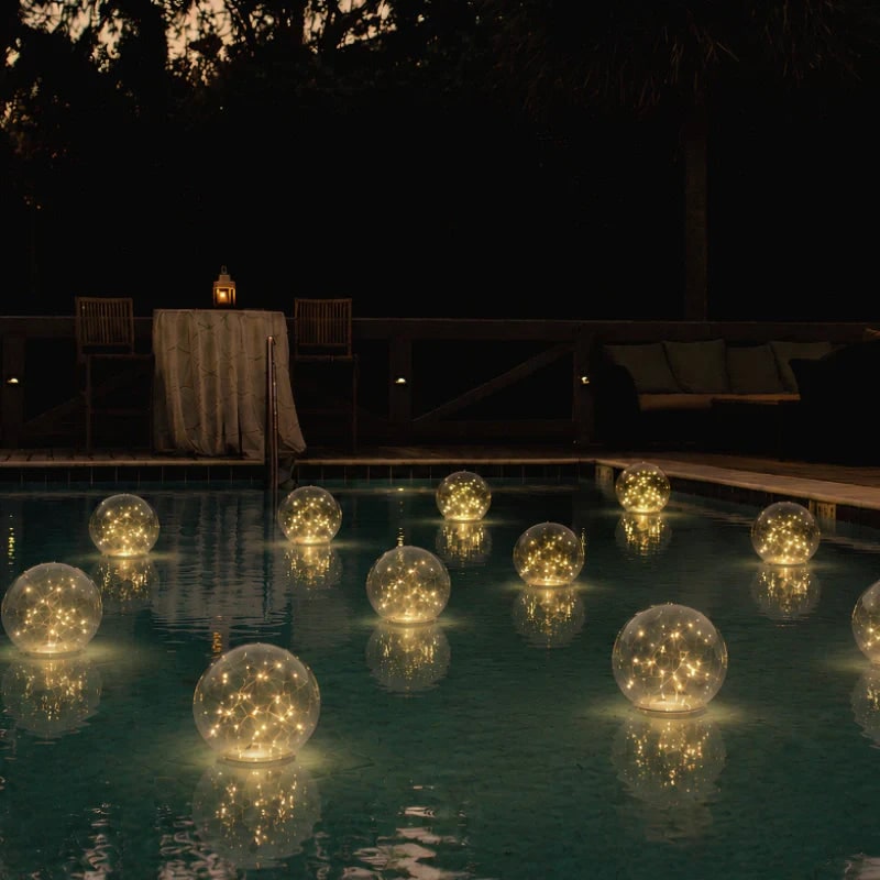 Swimming Pool Lights LED with Floating Solar Design and Inflatable Sphere - Image 8