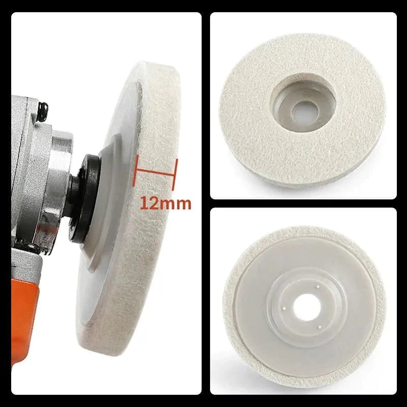 Tarcza Polerska Filcowa 100 Mm do Szlifierki Kątowej - Image 3