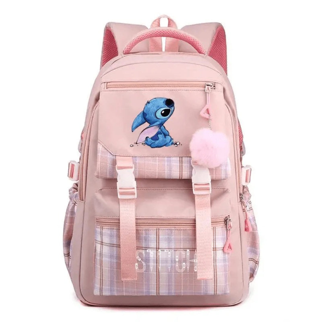 Schulrucksack mit verspieltem Muster und großem Fassungsvermögen